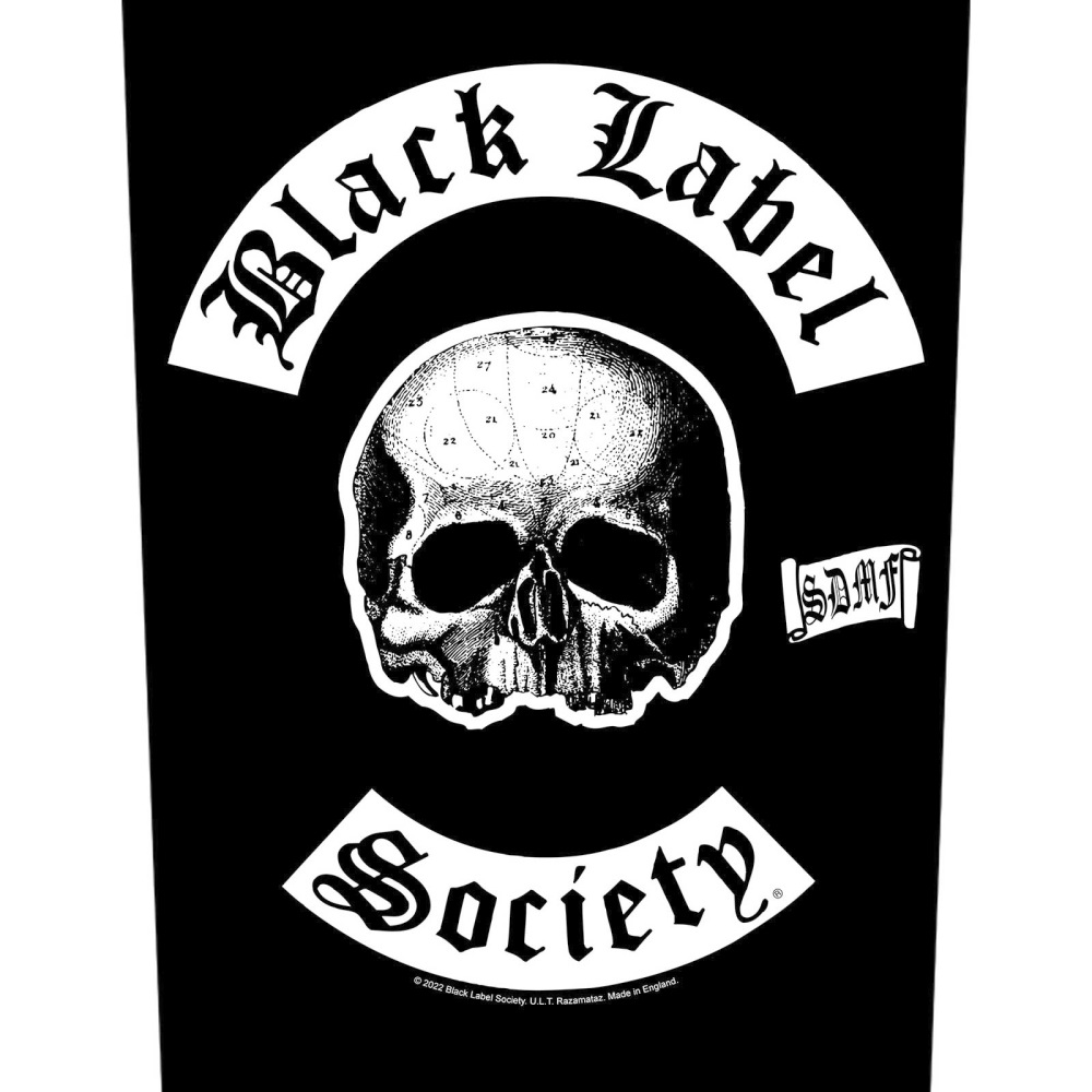 Black Label Society - SDMF Rugpatch - Zwart